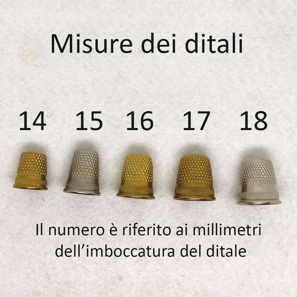 Ditale UOMO Aperto in ottone nichelato 20 mm