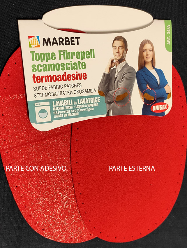 Toppe Termoadesive Multifibra - Rosso da Marbet Due - Toppe Termoadesive  Multifibra - Marbet Mercerie Accessori & Merceria - Casa Cenina